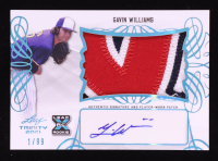 Gavin Williams 2021 Leaf Trinity Patch Autographs Platinum #PAGW1 #01/99 RC at PristineAuction.com