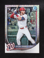 Dylan Crews 2025 Topps Bowman Chrome Mojo Refractor #42 RC at PristineAuction.com