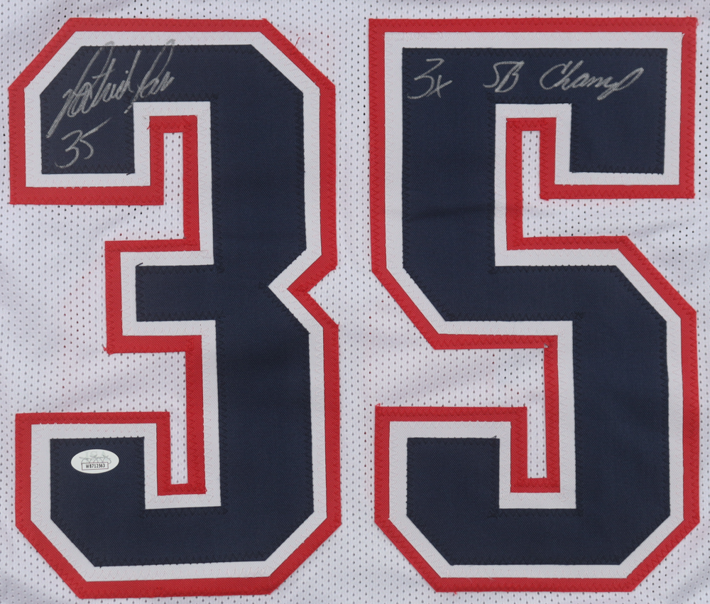 Patrick Pass Signed Jersey Inscribed "3x SB Champ" (JSA) at PristineAuction.com Patrick Pass Signed Jersey Inscribed "3x SB Champ" (JSA) at PristineAuction.com