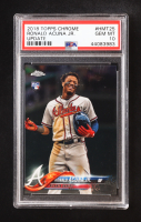 Ronald Acuna Jr. 2018 Topps Chrome Update #HMT25 RC (PSA 10) at PristineAuction.com