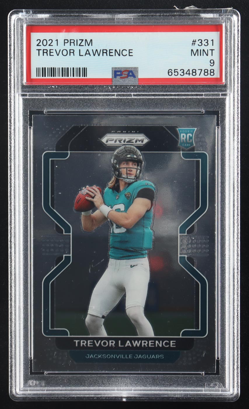 Trevor Lawrence 2021 Panini Prizm #331 RC (PSA 9) at PristineAuction.com Trevor Lawrence 2021 Panini Prizm #331 RC (PSA 9) at PristineAuction.com