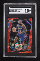 LeBron James 2023 Panini The National VIP Red Sparkle Prizm #22 #4/199 (SGC 10) at PristineAuction.com