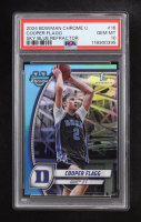 Cooper Flagg 2024 Bowman Chrome University Sky Blue Refractor #16 RC (PSA 10) at PristineAuction.com