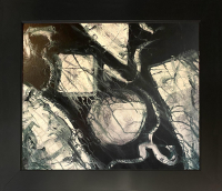 Mark Lewis Custom Framed Original Painting On Canvas #029-25 (Lewis) at PristineAuction.com