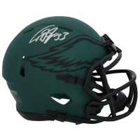 Cooper DeJean Signed Eagles Rave Alternate Speed Mini Helmet (Fanatics) at PristineAuction.com