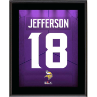 Justin Jefferson Vikings Jersey Number Framed Plaque at PristineAuction.com