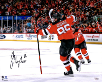 Jack Hughes Signed Devils 16x20 Photo (Fanatics) at PristineAuction.com