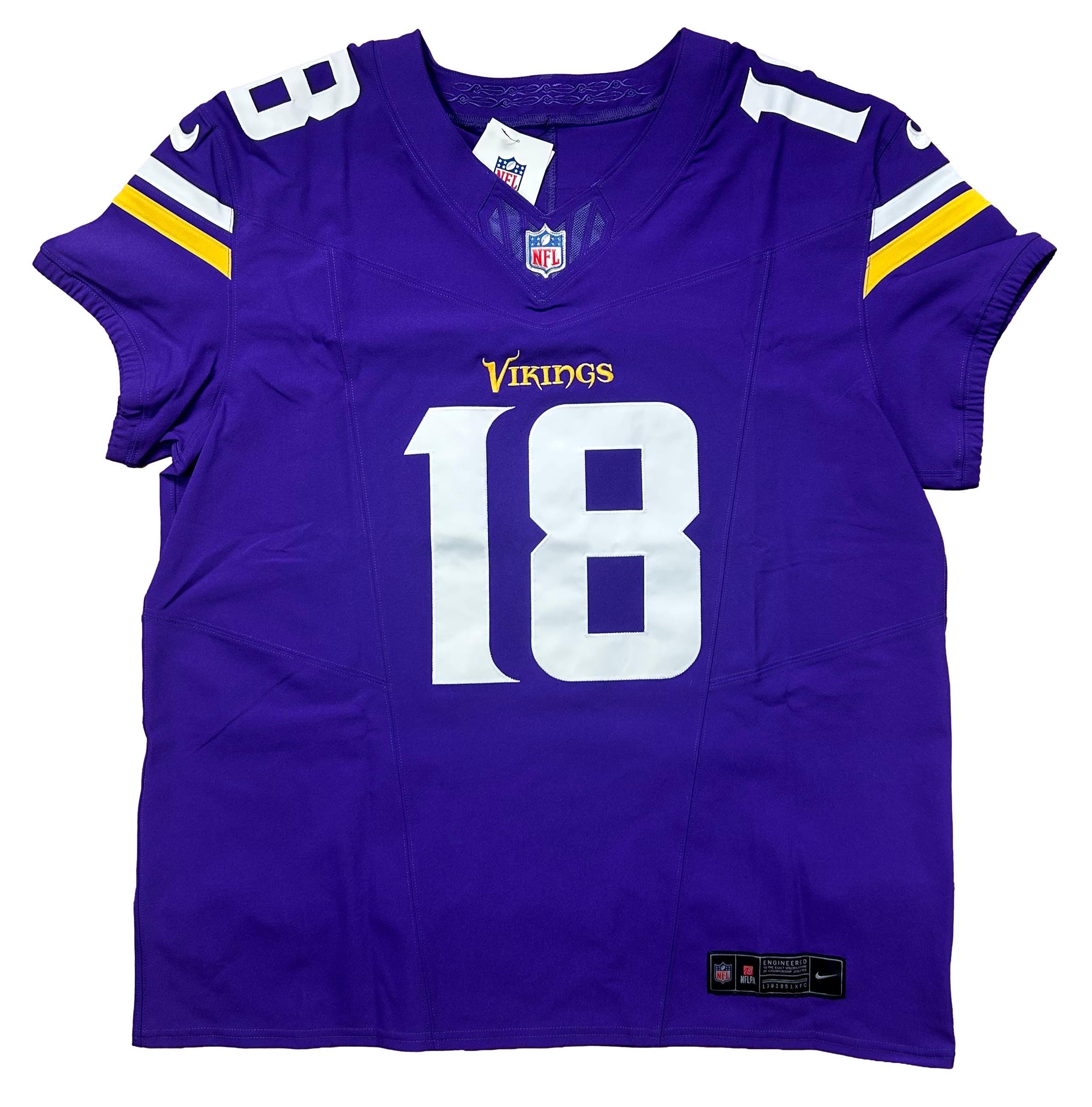 Justin Jefferson Signed Vikings Nike Elite Jersey (Fanatics) at PristineAuction.com Justin Jefferson Signed Vikings Nike Elite Jersey (Fanatics) at PristineAuction.com