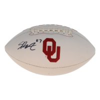 Spencer Rattler Signed Oklahoma Sooners Logo Football (PSA) at PristineAuction.com