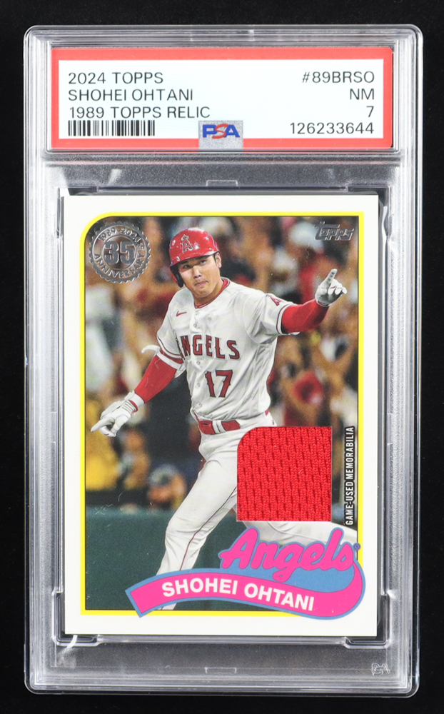 Shohei Ohtani 2024 Topps '89 Topps Relics #89BRSO (PSA 7) at PristineAuction.com Shohei Ohtani 2024 Topps '89 Topps Relics #89BRSO (PSA 7) at PristineAuction.com