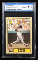 Barry Bonds 1987 Topps #320 RC (ISA 10) at PristineAuction.com