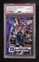 Cooper Flagg 2024 Bowman Chrome University Purple Lava #16 RC (PSA 10) at PristineAuction.com