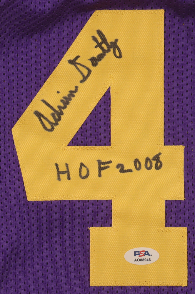 Adrian Dantley Signed Jersey Inscribed "HOF 2008" (PSA) at PristineAuction.com Adrian Dantley Signed Jersey Inscribed "HOF 2008" (PSA) at PristineAuction.com
