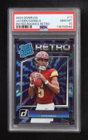 Jayden Daniels 2024 Donruss RR Retro #11 RC (PSA 10) at PristineAuction.com