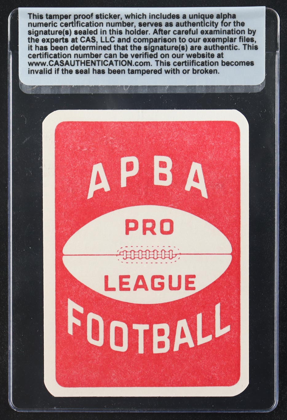 Bruiser Kinard Signed c. 1970s APBA Game Card (CAS) at PristineAuction.com Bruiser Kinard Signed c. 1970s APBA Game Card (CAS) at PristineAuction.com