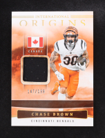 Chase Brown 2025 Panini International Origins Patch Canada #IO-CBN #147/199 at PristineAuction.com