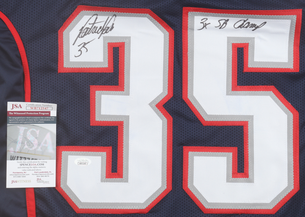 Patrick Pass Signed Jersey Inscribed "3x SB Champ" (JSA) at PristineAuction.com Patrick Pass Signed Jersey Inscribed "3x SB Champ" (JSA) at PristineAuction.com