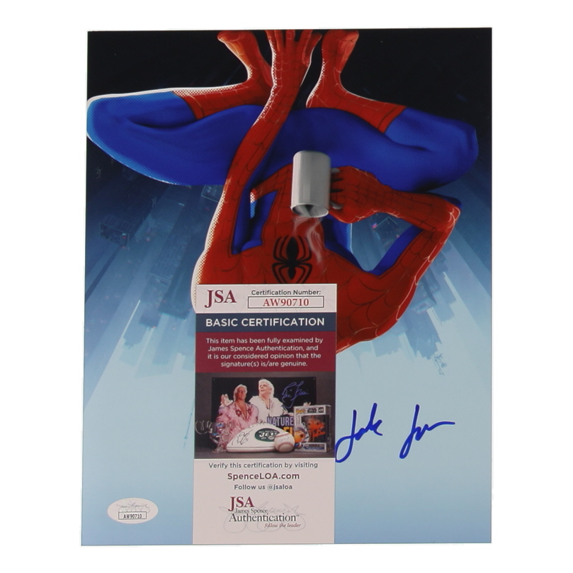 Jake Johnson Signed "Spider-Man: Into The Spider-Verse" 8x10 Photo (JSA) at PristineAuction.com Jake Johnson Signed "Spider-Man: Into The Spider-Verse" 8x10 Photo (JSA) at PristineAuction.com
