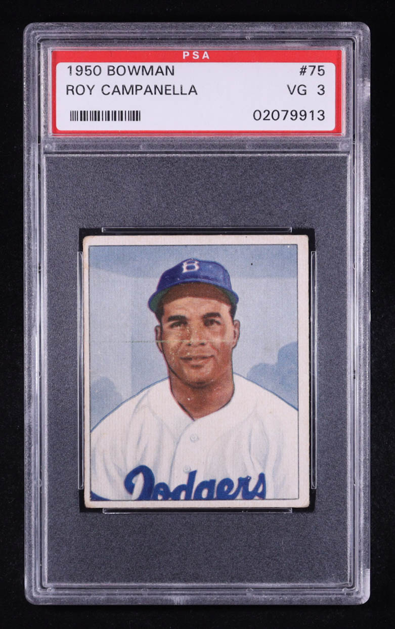 Roy Campanella 1950 Bowman #75 (PSA 3) at PristineAuction.com Roy Campanella 1950 Bowman #75 (PSA 3) at PristineAuction.com