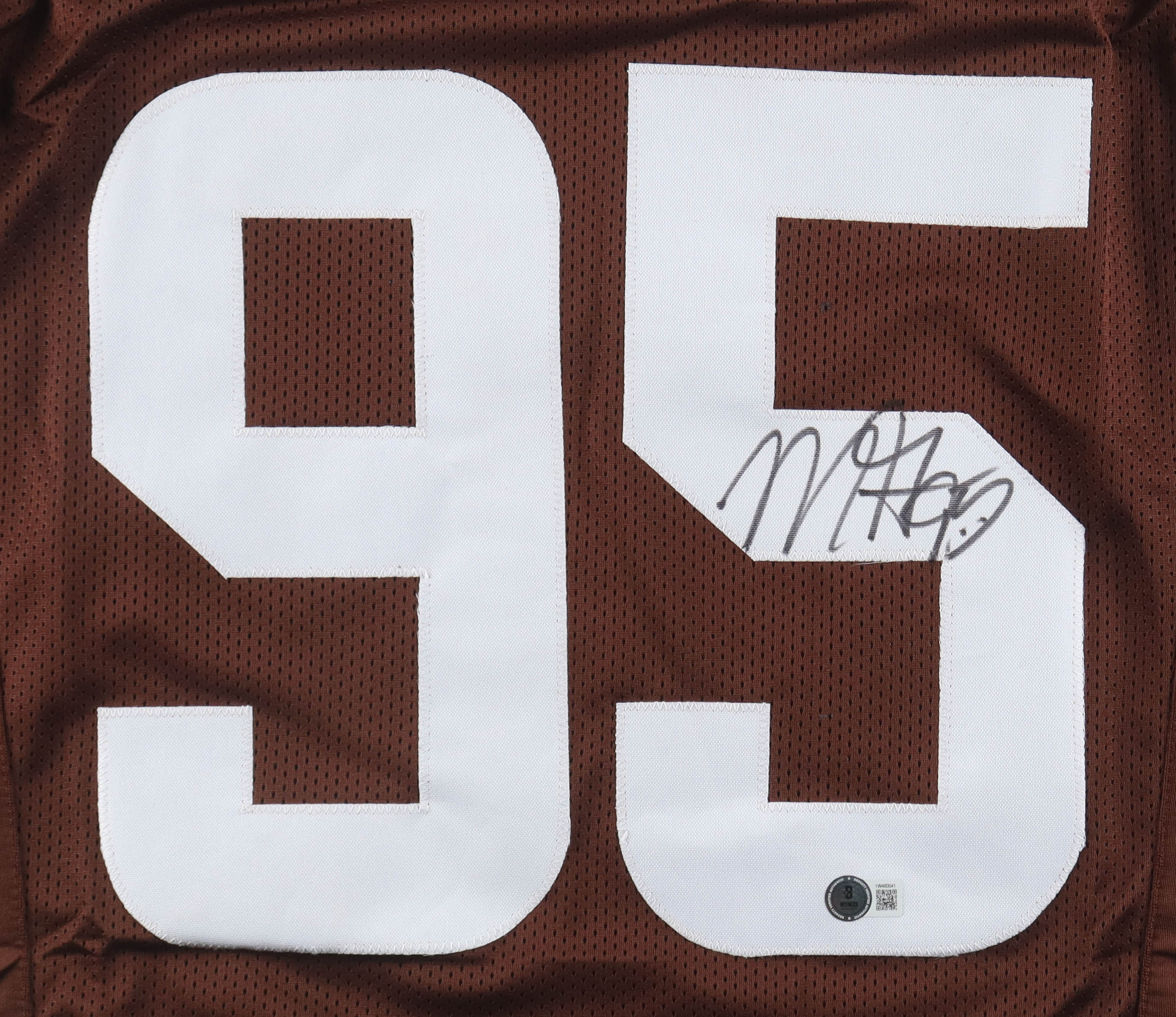 Myles Garrett Signed Jersey (Beckett) at PristineAuction.com Myles Garrett Signed Jersey (Beckett) at PristineAuction.com