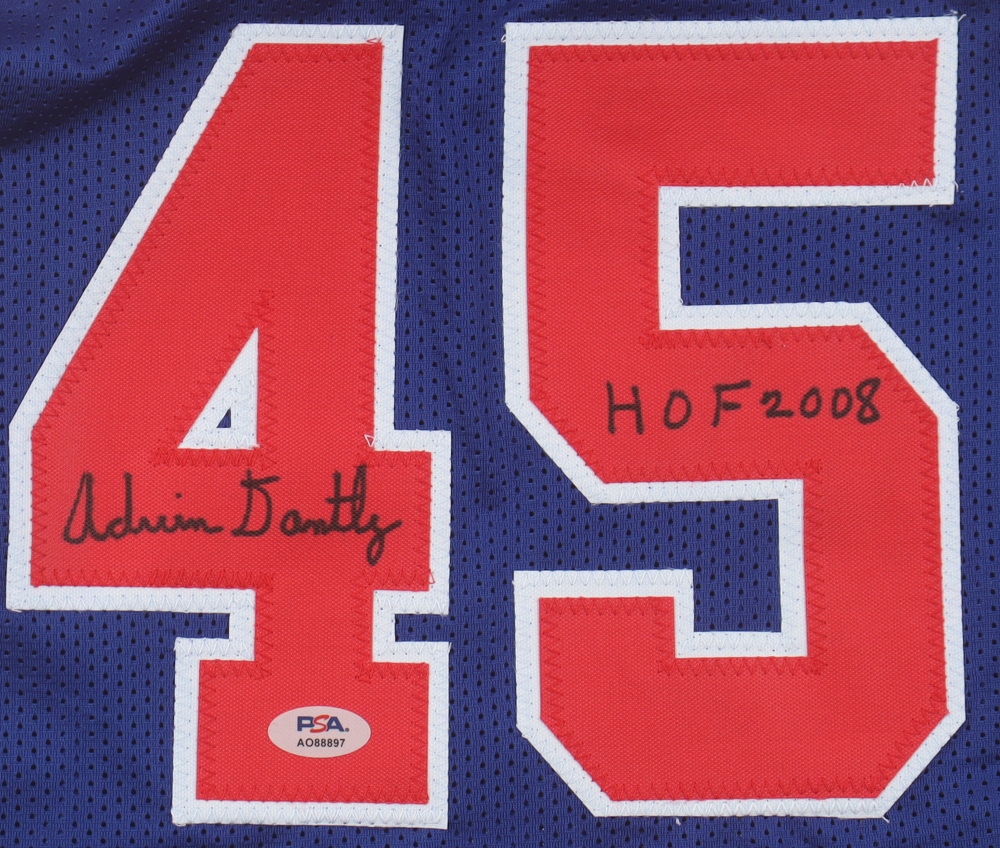Adrian Dantley Signed Jersey Inscribed "HOF 2008" (PSA) at PristineAuction.com Adrian Dantley Signed Jersey Inscribed "HOF 2008" (PSA) at PristineAuction.com