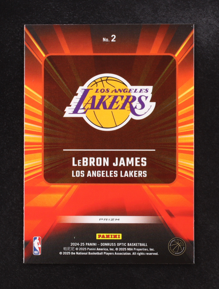 Lebron James 2024-25 Panini Donruss Optic Express Lane Prizm #2 at PristineAuction.com Lebron James 2024-25 Panini Donruss Optic Express Lane Prizm #2 at PristineAuction.com
