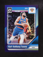 Karl-Anthony Towns 2024-25 Panini Donruss Optic Prizm Purple #158 at PristineAuction.com