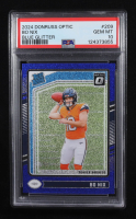 Bo Nix 2024 Donruss Optic Blue Glitter #209 RR (PSA 10) at PristineAuction.com