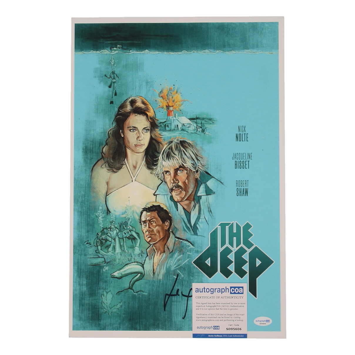 Jacqueline Bisset Signed "The Deep" 12x18 Photo (ACOA) at PristineAuction.com Jacqueline Bisset Signed "The Deep" 12x18 Photo (ACOA) at PristineAuction.com