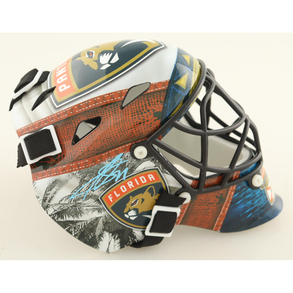 Sergei Bobrovsky Signed Panthers Mini Hockey Goalie Mask (JSA) at PristineAuction.com Sergei Bobrovsky Signed Panthers Mini Hockey Goalie Mask (JSA) at PristineAuction.com