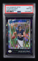 Caleb Williams 2024 Donruss Optic Purple Shock #201 RR (PSA 10) at PristineAuction.com