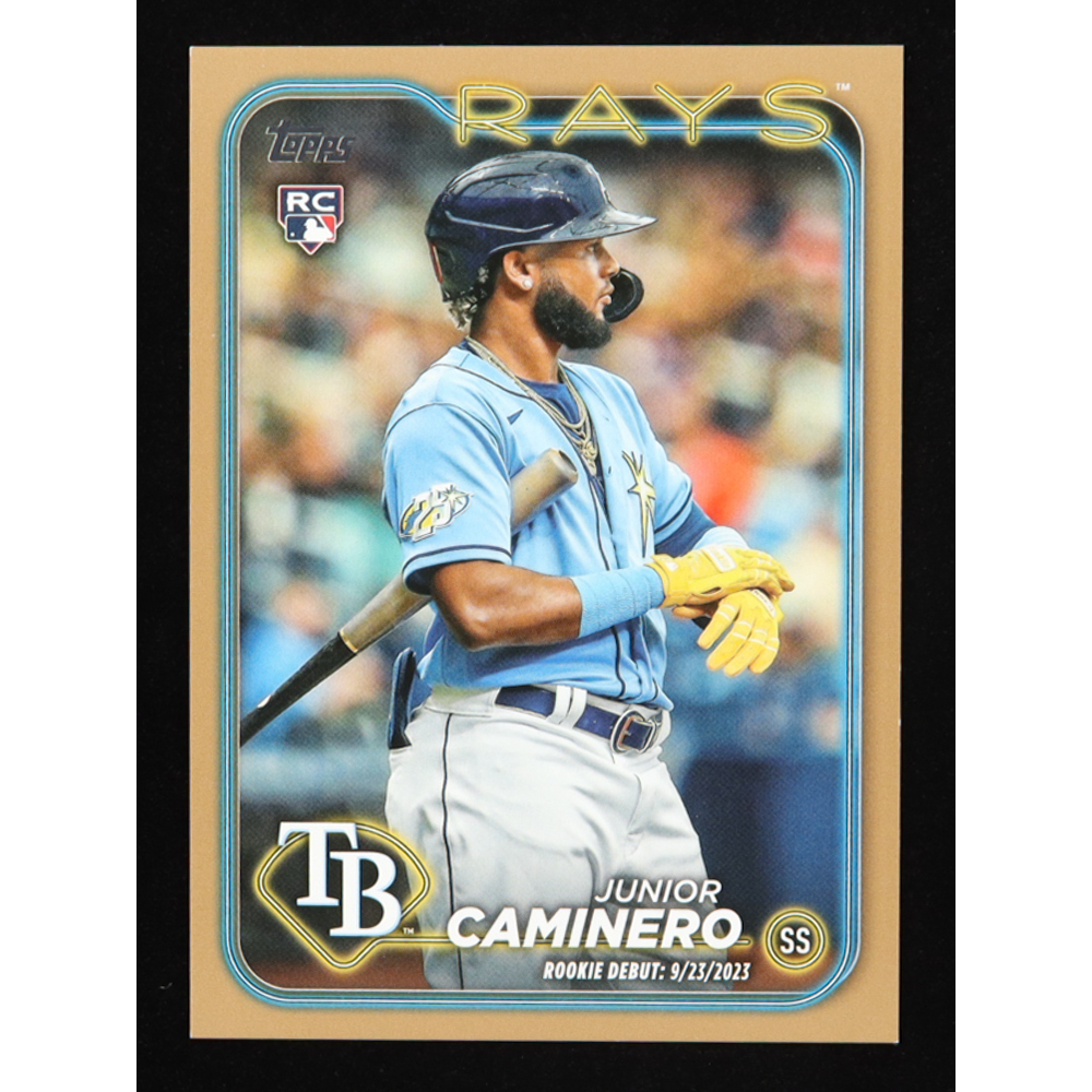 Junior Caminero 2024 Topps Update Gold #US223 #1849/2024 RC at PristineAuction.com Junior Caminero 2024 Topps Update Gold #US223 #1849/2024 RC at PristineAuction.com