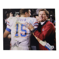 Tim Tebow & Steve Spurrier Signed Florida Gators 8x10 Photo (Beckett) at PristineAuction.com
