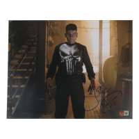 Jon Bernthal Signed "The Punisher" 11x14 Photo with Skull Logo Sketch (Beckett) at PristineAuction.com