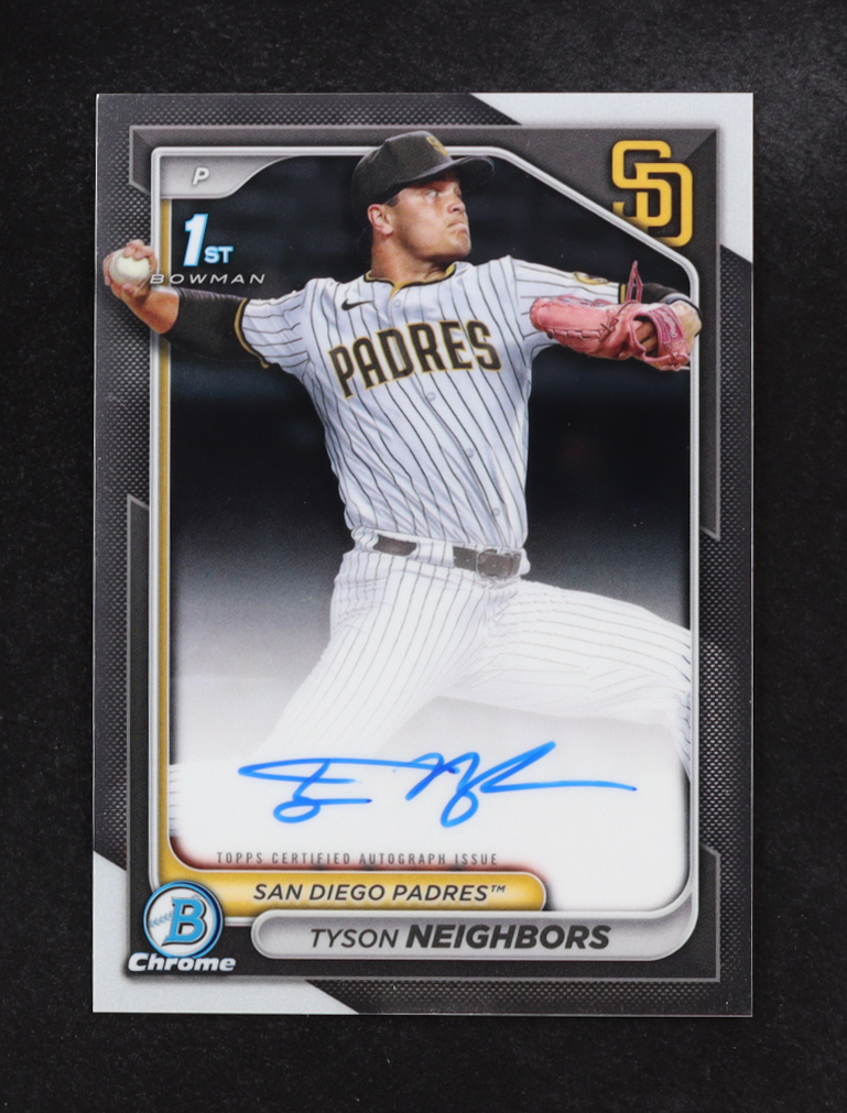 Tyson Neighbors 2024 Topps 1st Bowman Chrome Autographs #CPA-TN RC at PristineAuction.com Tyson Neighbors 2024 Topps 1st Bowman Chrome Autographs #CPA-TN RC at PristineAuction.com