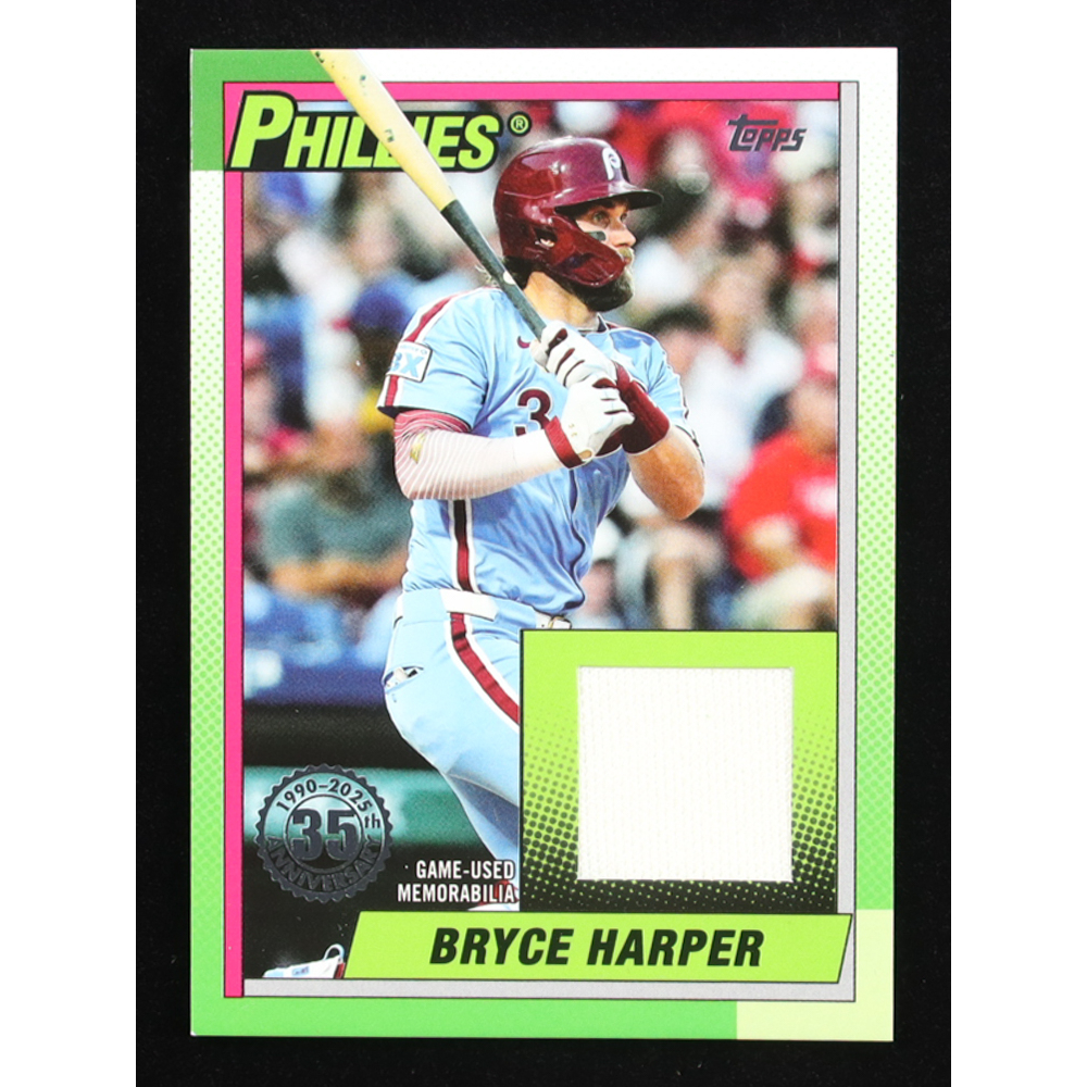 Bryce Harper 2025 Topps '90 Topps Relics #T90RBH at PristineAuction.com