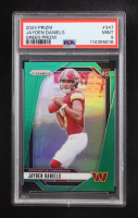 Jayden Daniels 2024 Panini Prizm Green Prizms #347 RC (PSA 9) at PristineAuction.com