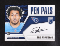 Elic Ayomanor 2025 Panini Donruss Elite Pen Pals Autographs #PP-EYO RC at PristineAuction.com