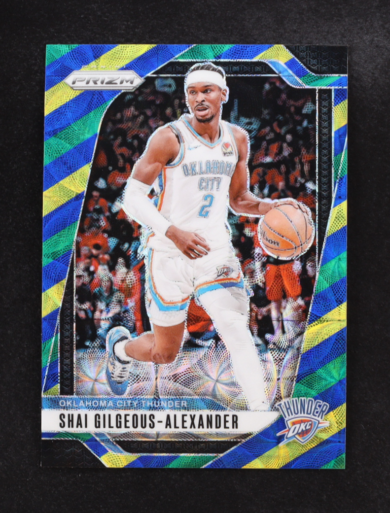 Shai Gilgeous-Alexander 2024-25 Panini Prizm Blue Yellow Green #113 at PristineAuction.com Shai Gilgeous-Alexander 2024-25 Panini Prizm Blue Yellow Green #113 at PristineAuction.com