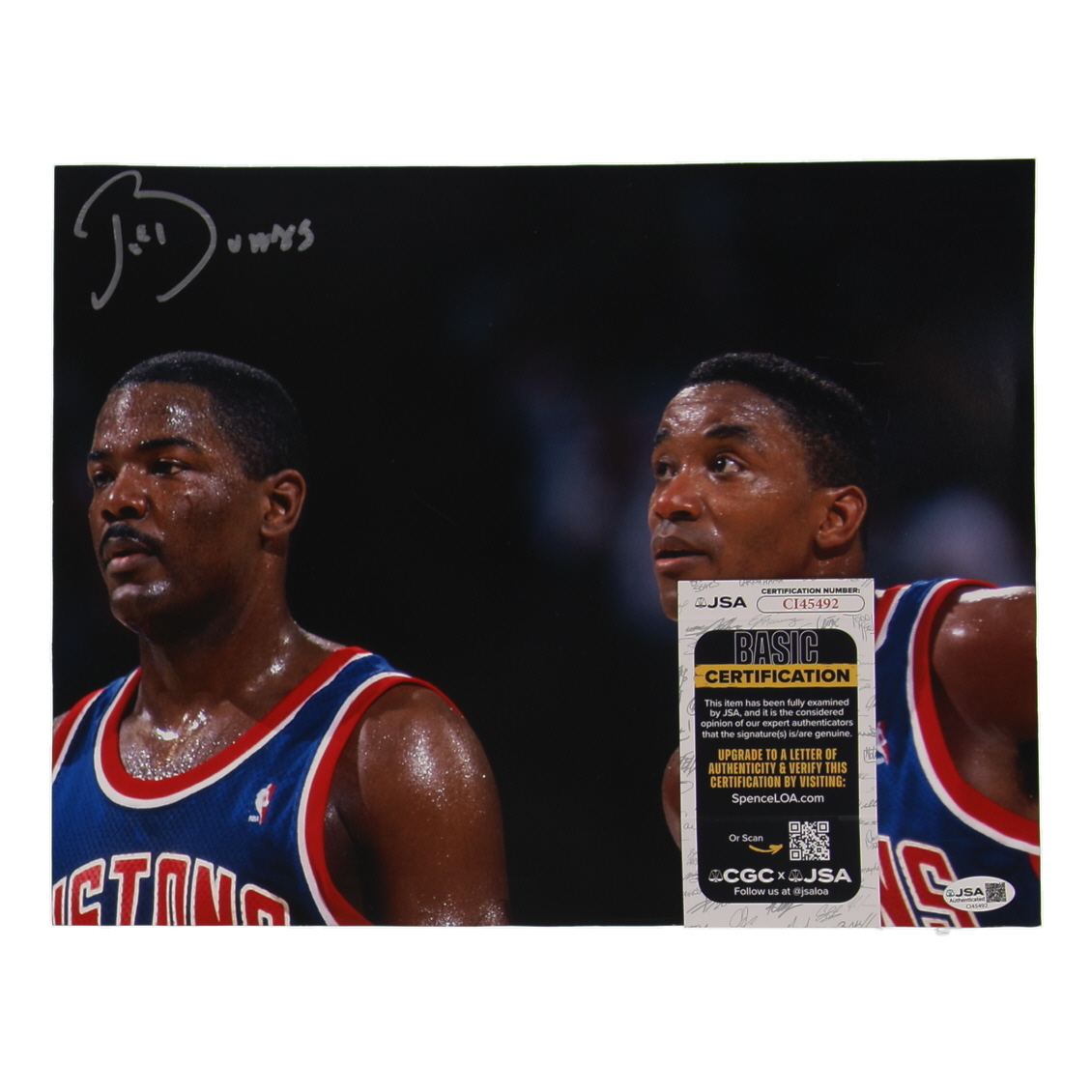 Joe Dumars Signed Pistons 11x14 Photo (JSA) at PristineAuction.com Joe Dumars Signed Pistons 11x14 Photo (JSA) at PristineAuction.com