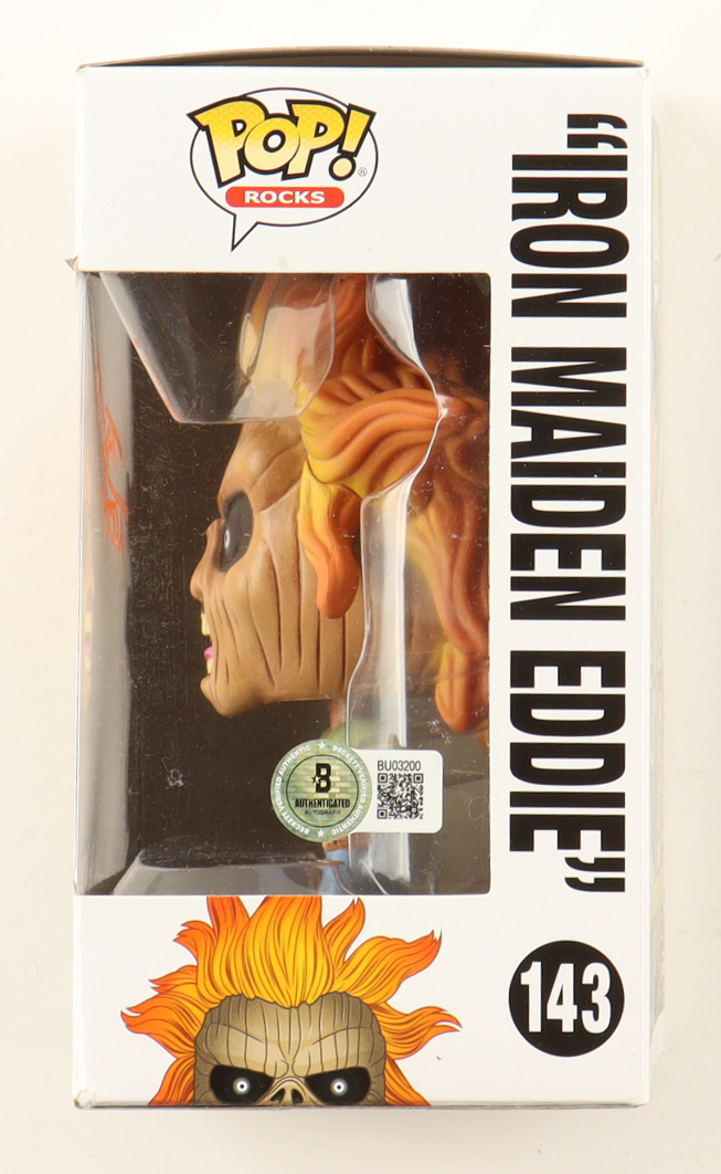 Nicko McBrain Signed "Iron Maiden" #143 "Iron Maiden Eddie" Funko Pop! Vinyl Figure (Beckett) at PristineAuction.com Nicko McBrain Signed "Iron Maiden" #143 "Iron Maiden Eddie" Funko Pop! Vinyl Figure (Beckett) at PristineAuction.com
