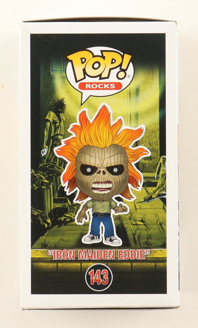 Nicko McBrain Signed "Iron Maiden" #143 "Iron Maiden Eddie" Funko Pop! Vinyl Figure (Beckett) at PristineAuction.com Nicko McBrain Signed "Iron Maiden" #143 "Iron Maiden Eddie" Funko Pop! Vinyl Figure (Beckett) at PristineAuction.com
