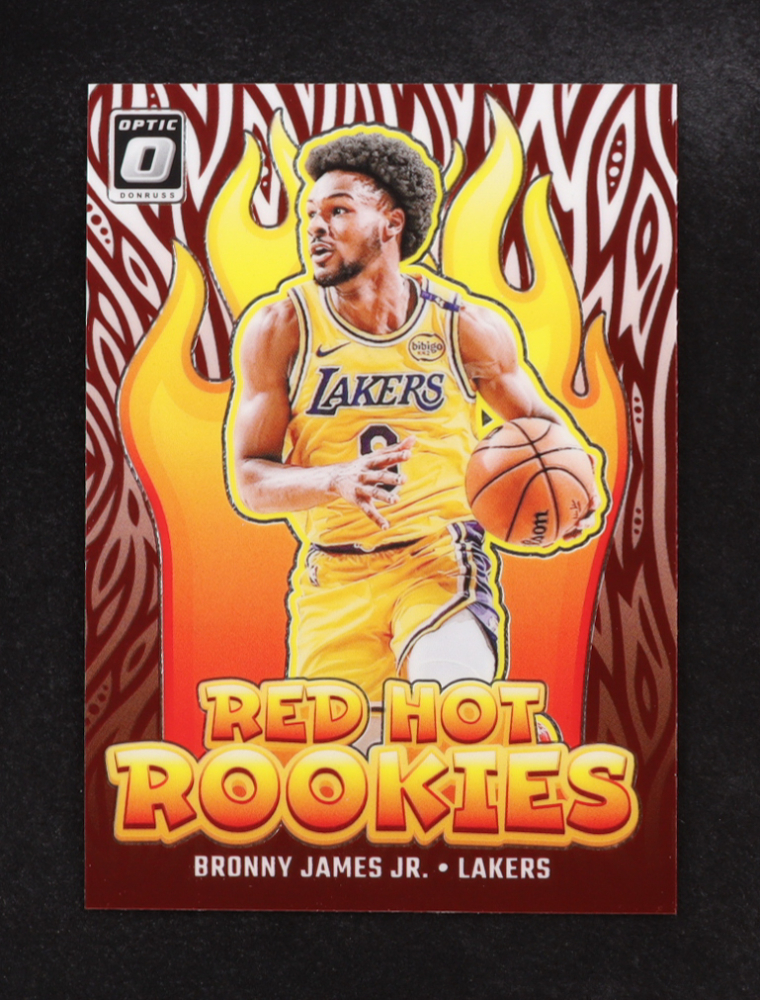 Bronny James 2024-25 Panini Donruss Optic Red Hot Rookies #8 RC