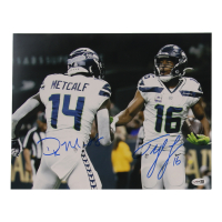 DK Metcalf & Tyler Lockett Signed Seahawks 11x14 Photo (JSA) at PristineAuction.com