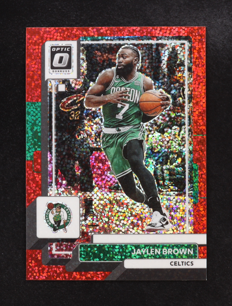 Jaylen Brown 2022-23 Panini Donruss Optic Prizm Red Wave #32 at PristineAuction.com Jaylen Brown 2022-23 Panini Donruss Optic Prizm Red Wave #32 at PristineAuction.com