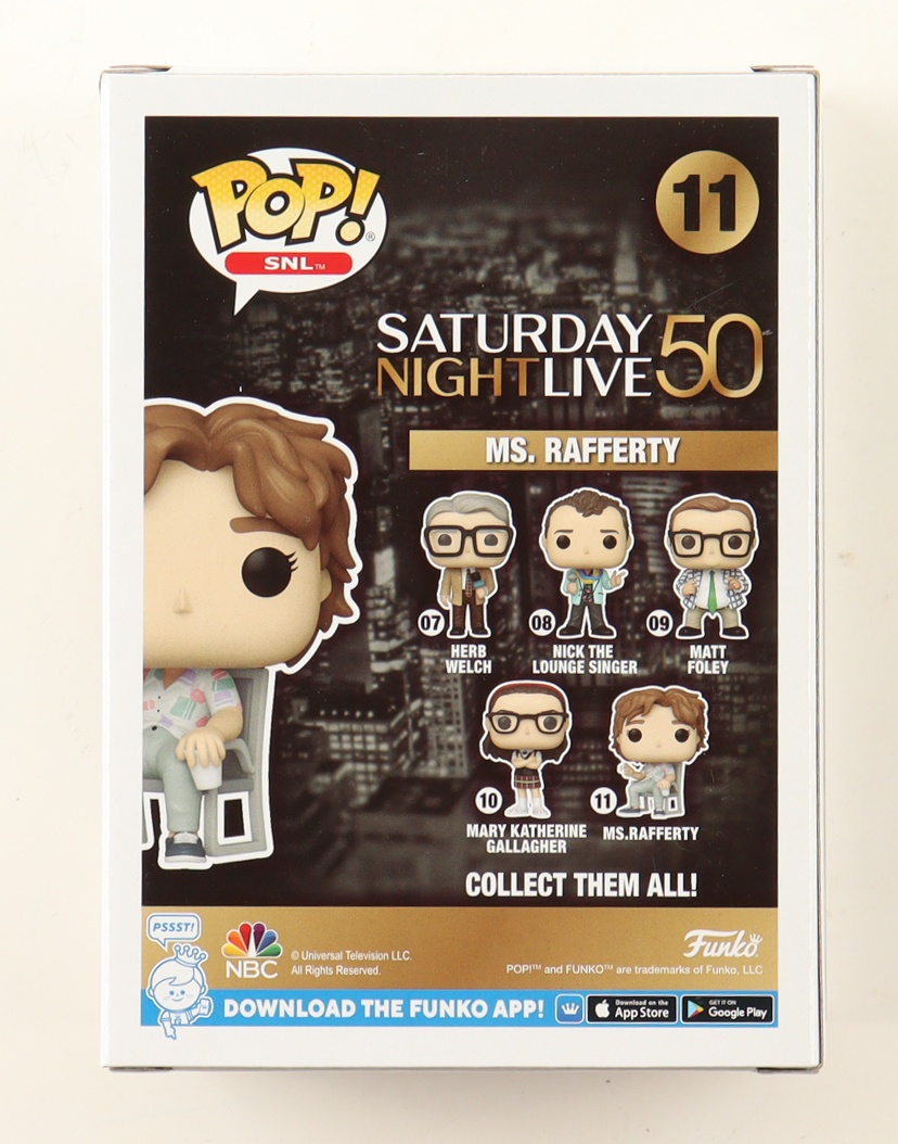 Kate McKinnon Signed "Saturday Night Live 50" #11 Ms. Rafferty Funko Pop! Vinyl Figure (Beckett) at PristineAuction.com Kate McKinnon Signed "Saturday Night Live 50" #11 Ms. Rafferty Funko Pop! Vinyl Figure (Beckett) at PristineAuction.com