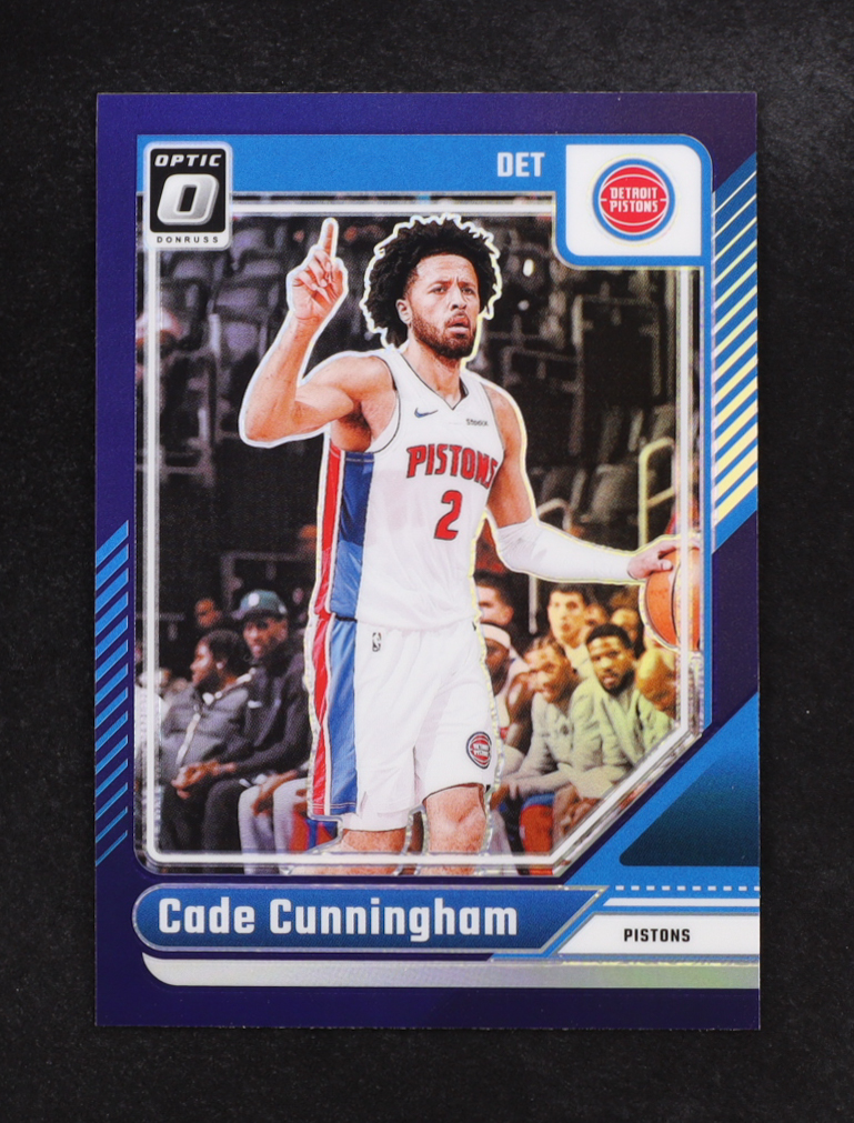 Cade Cunningham 2024-25 Panini Donruss Optic Purple Shock Prizm #26 at PristineAuction.com Cade Cunningham 2024-25 Panini Donruss Optic Purple Shock Prizm #26 at PristineAuction.com