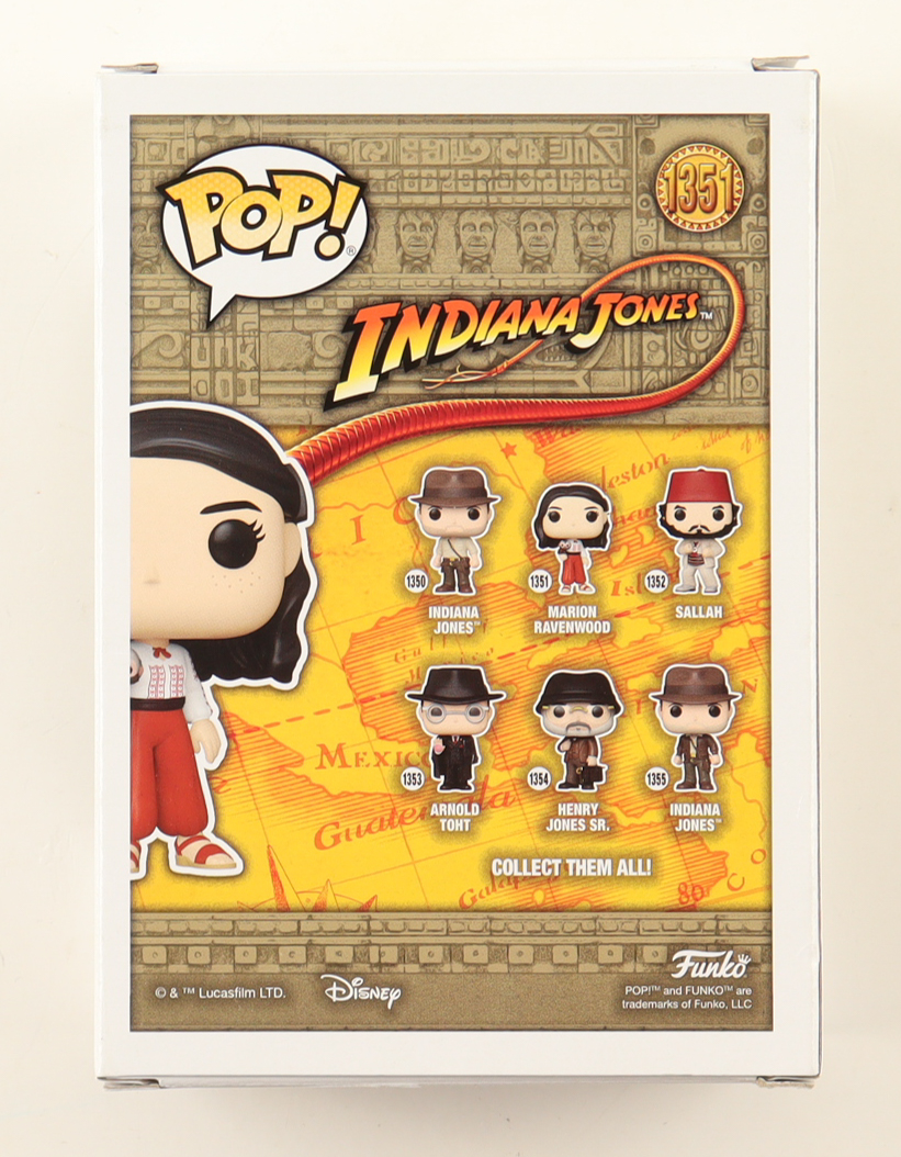 Karen Allen Signed "Indiana Jones" #1351 Marion Ravenwood Bobble-Head Funko Pop! Vinyl Figure (Beckett) at PristineAuction.com Karen Allen Signed "Indiana Jones" #1351 Marion Ravenwood Bobble-Head Funko Pop! Vinyl Figure (Beckett) at PristineAuction.com