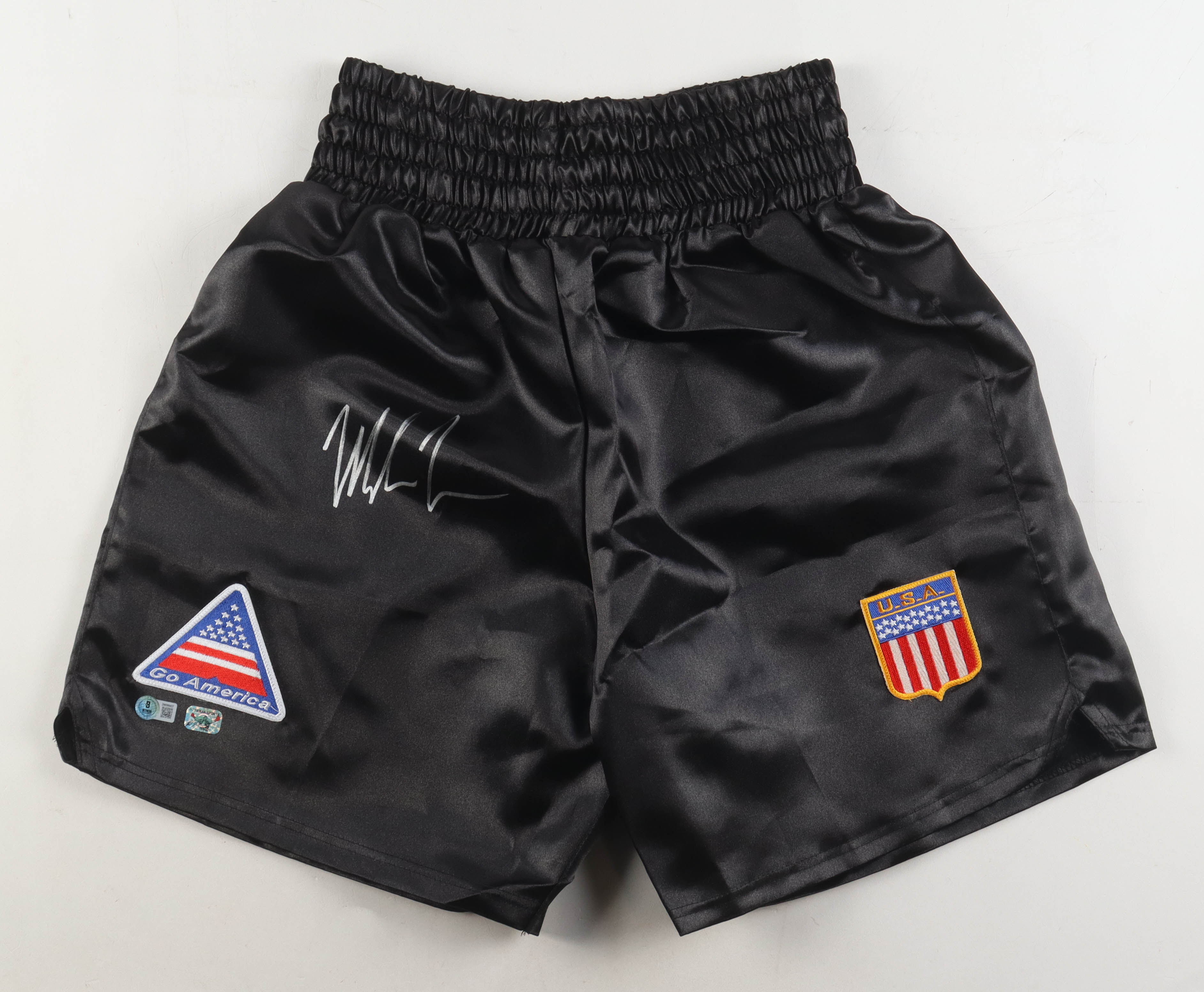 Mike Tyson Signed Boxing Trunks (Beckett & Tyson) at PristineAuction.com Mike Tyson Signed Boxing Trunks (Beckett & Tyson) at PristineAuction.com