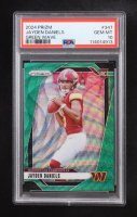 Jayden Daniels 2024 Panini Prizm Green Wave #347 RC (PSA 10) at PristineAuction.com